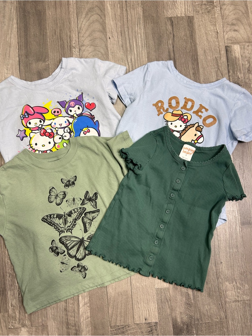 Girls Graphic Tee Short Sleeve Top Bundle S 6/7